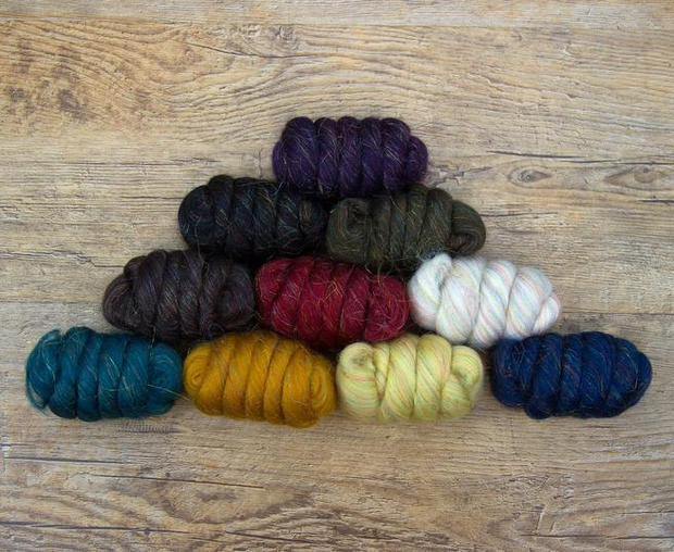 Merino Wool Roving 250g Mix Pack Sparkles