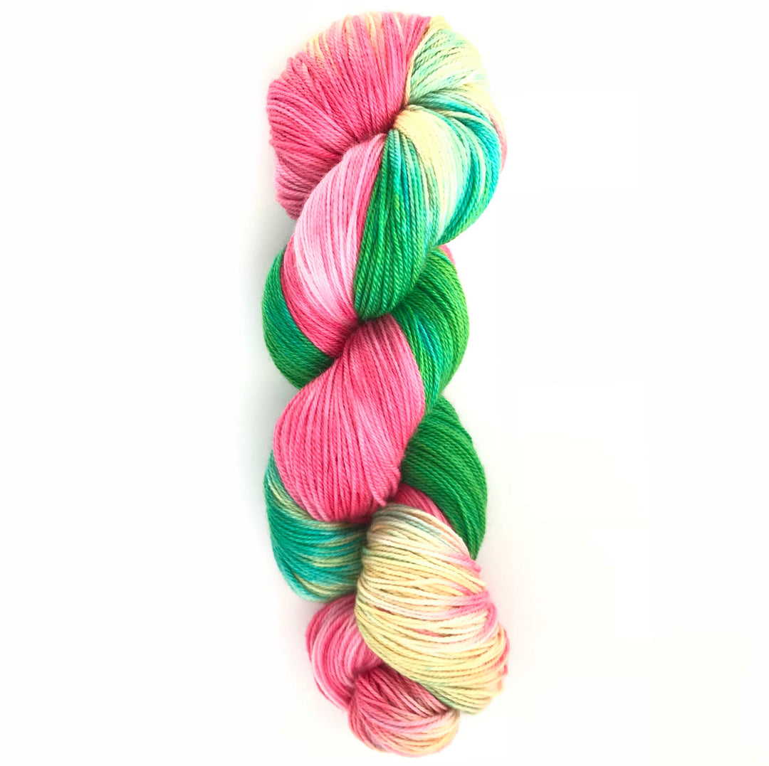 Ceil: Luxe Sock Yarn Tea Rose Colorway Icon Fiber Arts
