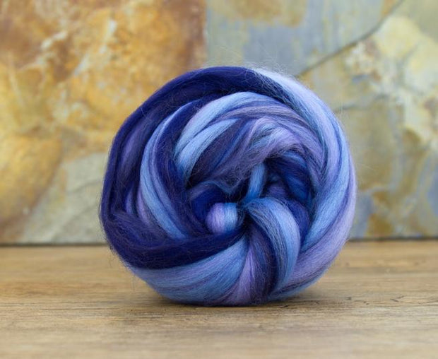 Merino Wool Blend Roving by the Ounce - Typhoon
