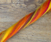 Merino Wool Blend Roving by the Ounce - Blaze