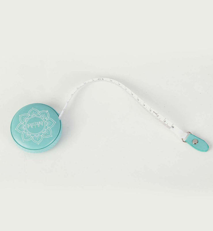 The Teal Retractable Tape Measure - Knitter's Pride Mindful Collection