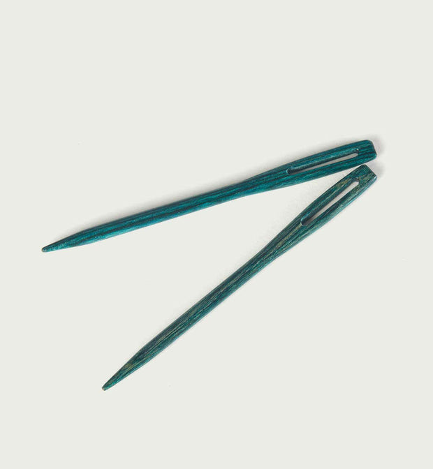 Teal Wooden Darning Needles- Knitter's Pride Mindful Collection