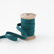 1/4" Italian Cotton Ribbon Spool 5 yards by Studio Carta Jade Green
