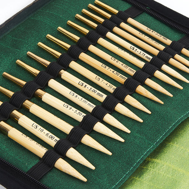 Bamboo Special Interchangeable Needle Set by Knitter's Pride close view