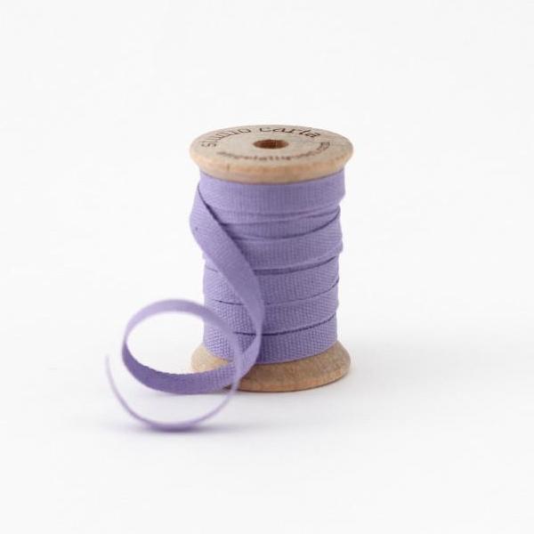 1/4" Italian Cotton Ribbon Spool 5 yards by Studio Carta Lavender