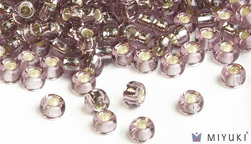 Silverlined Lilac 6/0 Glass Beads