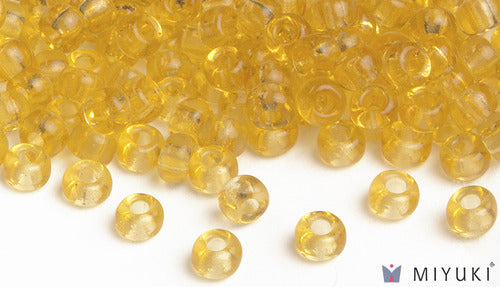 Transparent Pale Gold 6/0 Glass Beads