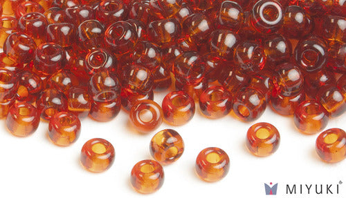 Transparent Copper 6/0 Glass Beads