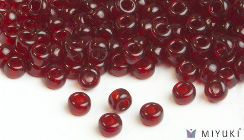 Transparent Dark Ruby 6/0 Glass Beads