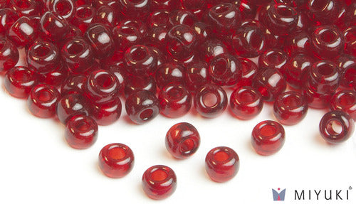 Transparent Ruby 6/0 Glass Beads