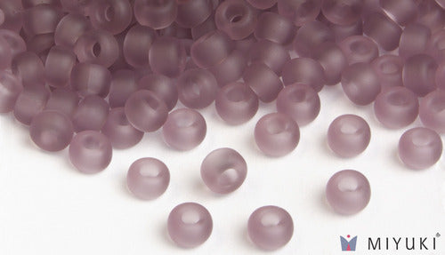 Transparent Frost Lilac 6/0 Glass Beads