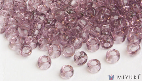 Transparent Lilac 6/0 Glass Beads
