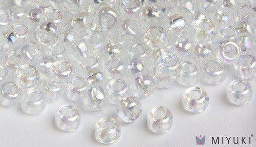 Transparent Crystal AB 6/0 Glass Beads