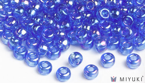 Transparent Cornflower AB 6/0 Glass Beads