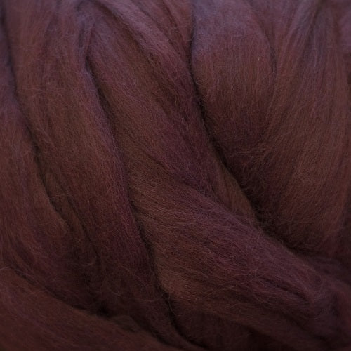 Brown / gold / pink - wool roving for hand spinning, slovak merino