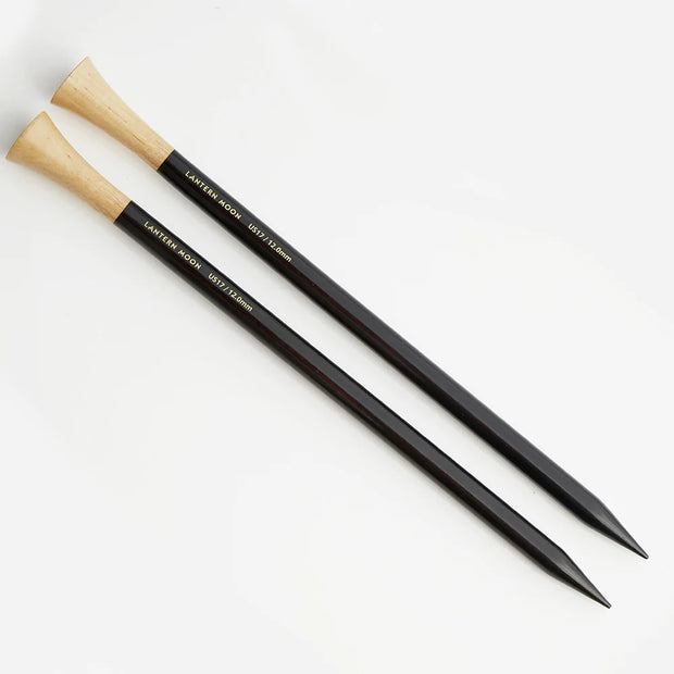 Ebony 14" Single Pointed Needles