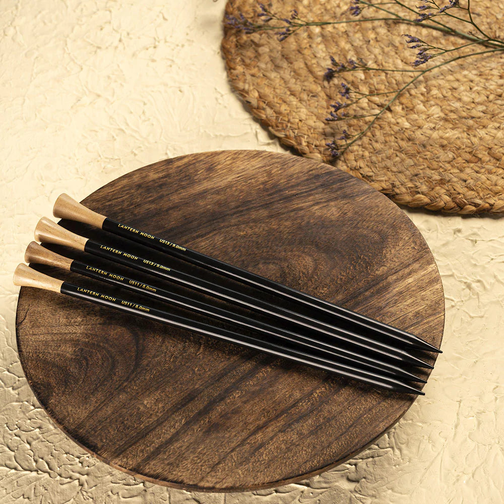 Ebony 10" Single Pointed Needles