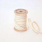 1/4" Italian Cotton Ribbon Spool 5 yards by Studio Carta Rose Gold Stripe