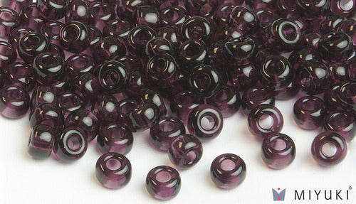 Miyuki 6/0 Glass Beads 153 - Transparent Violet approx. 30 grams