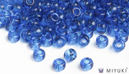  Miyuki 6/0 Glass Beads 149 - Transparent Capri Blue approx. 30 grams