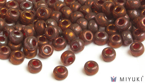 Miyuki 6/0 Glass Beads 315 - Burgundy Gold Luster approx. 30 grams