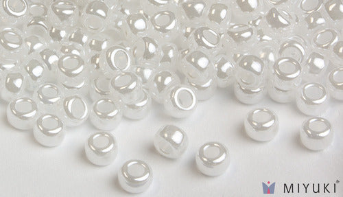 Miyuki 6/0 Glass Beads 511 - White Ceylon approx. 30 grams
