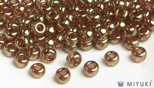 Miyuki 6/0 Glass Beads 311 - Topaz Gold Luster approx. 30 grams