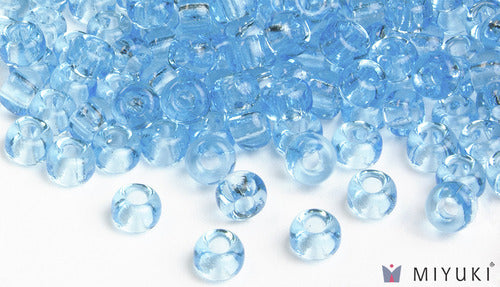 Miyuki 6/0 Glass Beads 148 - Transparent Light Blue approx. 30 grams