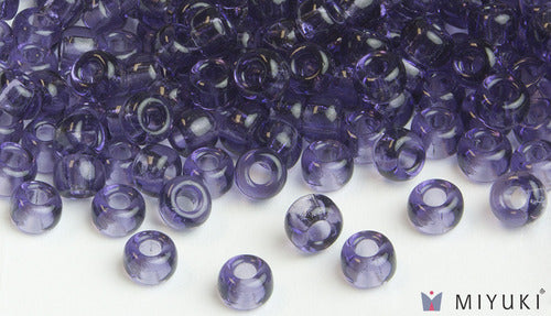 Miyuki 6/0 Glass Beads 157 - Transparent Lavender approx. 30 grams