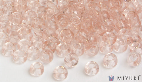Miyuki 6/0 Glass Beads 155 - Transparent Pale Pink approx. 30 grams
