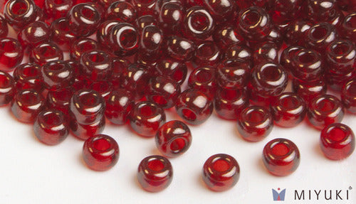 Miyuki 6/0 Glass Beads 304 - Ruby Gold Luster approx. 30 grams