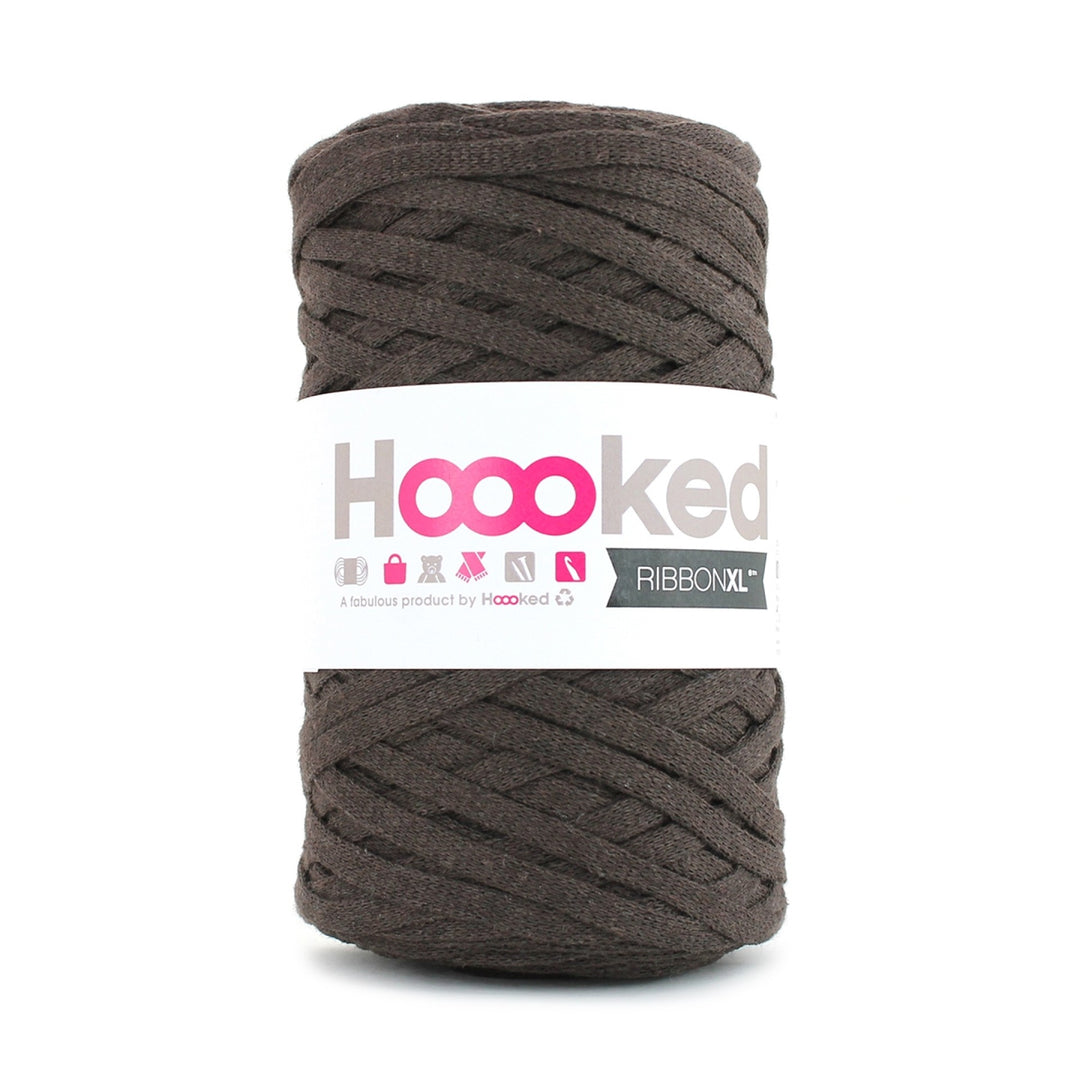 Hoooked Ribbon XL Yarn Tobacco Brown