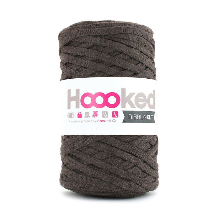 Hoooked Ribbon XL Yarn Tobacco Brown